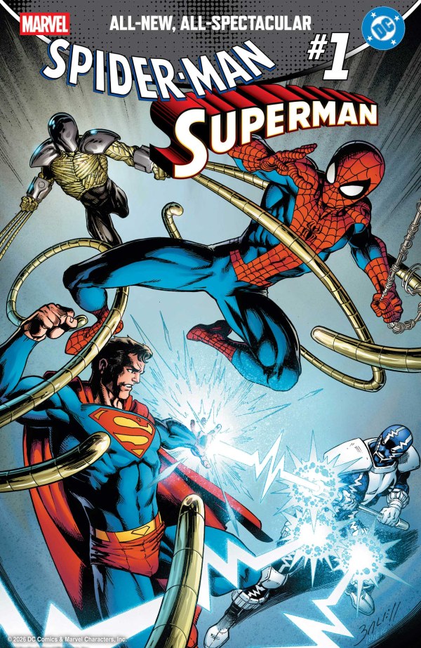 MARVEL/DC: SPIDER-MAN/SUPERMAN #1 MARK BAGLEY FOIL VAR