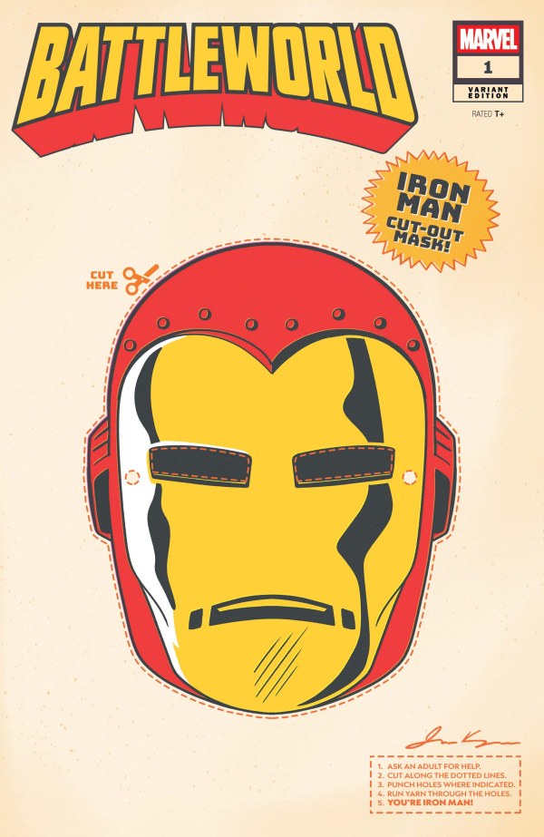 BATTLEWORLD #1 RETRO HALLOWEEN MASK VAR