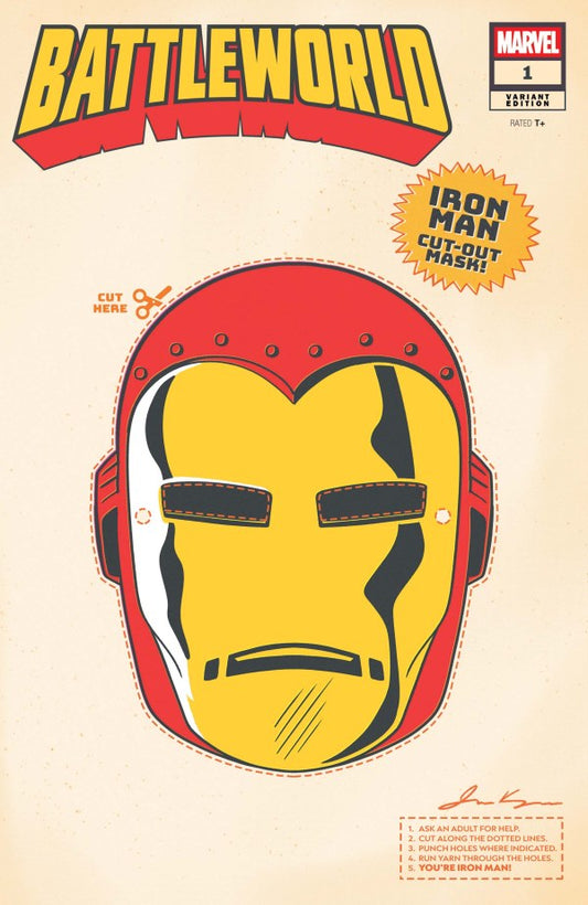 BATTLEWORLD #1 RETRO HALLOWEEN MASK VAR