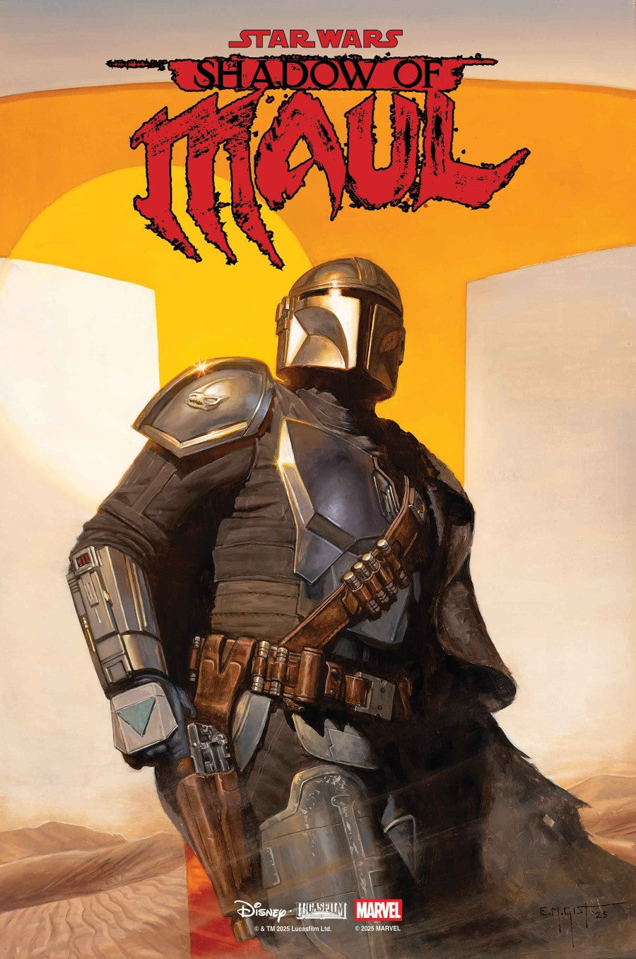 STAR WARS: SHADOW OF MAUL #2 E.M. GIST MANDALORIAN & GROGU VAR