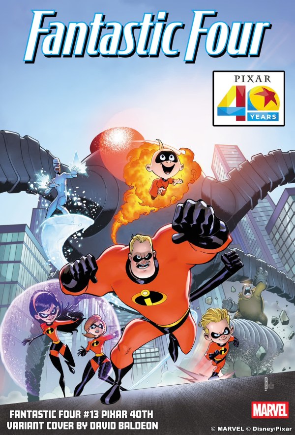FANTASTIC FOUR #13 DAVID BALDEON PIXAR 40TH VAR