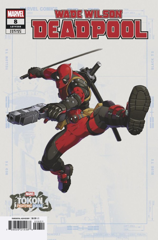 WADE WILSON: DEADPOOL #8 MARVEL TOKON: FIGHTING SOULS VAR