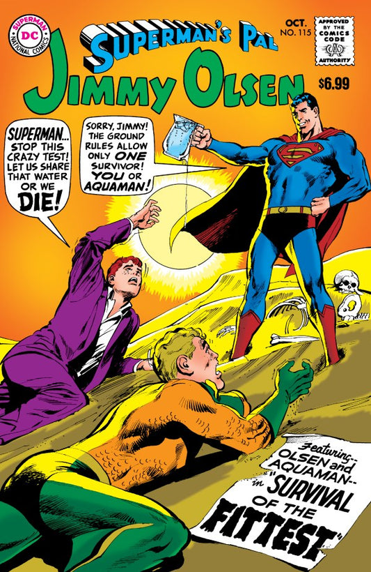 SUPERMANS PAL JIMMY OLSEN #115 FACSIMILE EDITION CVR C NEAL ADAMS FOIL VAR