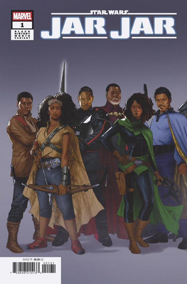 STAR WARS: JAR JAR #1 TAURIN CLARKE 2-PART BLACK HISTORY MONTH CONNECTING VAR