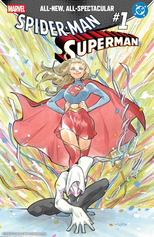 MARVEL/DC: SPIDER-MAN/SUPERMAN #1 PEACH MOMOKO VAR