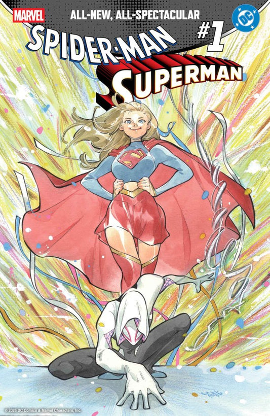 MARVEL/DC: SPIDER-MAN/SUPERMAN #1 PEACH MOMOKO VAR