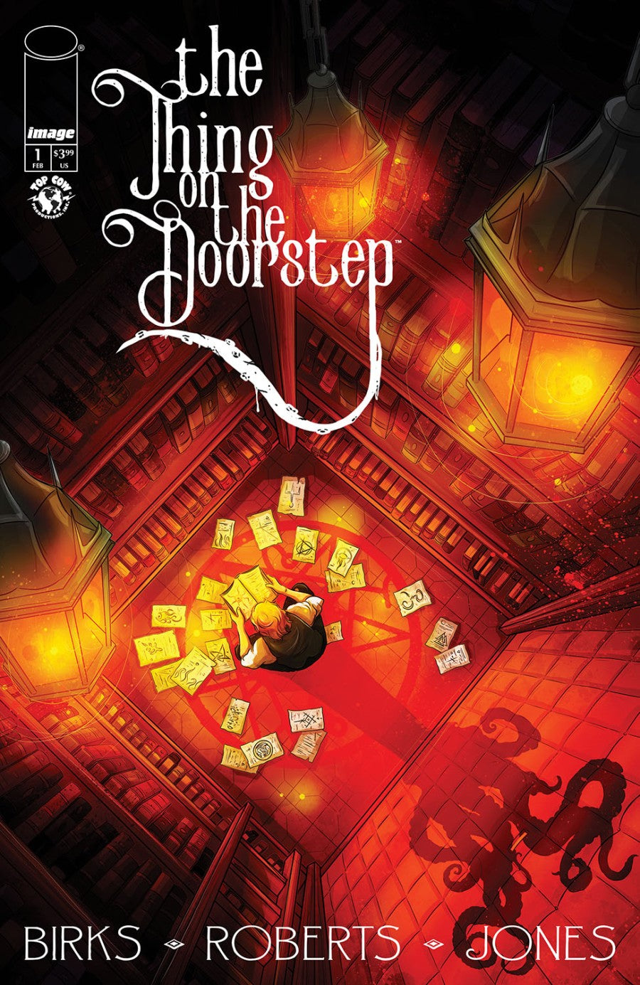 THE THING ON THE DOORSTEP #1 (OF 5) CVR B LYNDON WHITE VAR