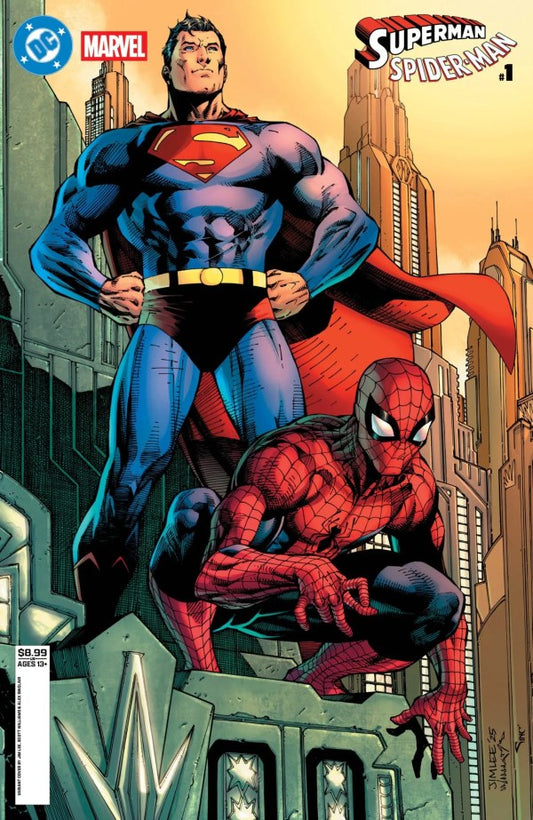 DC MARVEL SUPERMAN SPIDER-MAN #1 (ONE-SHOT) CVR B JIM LEE VAR