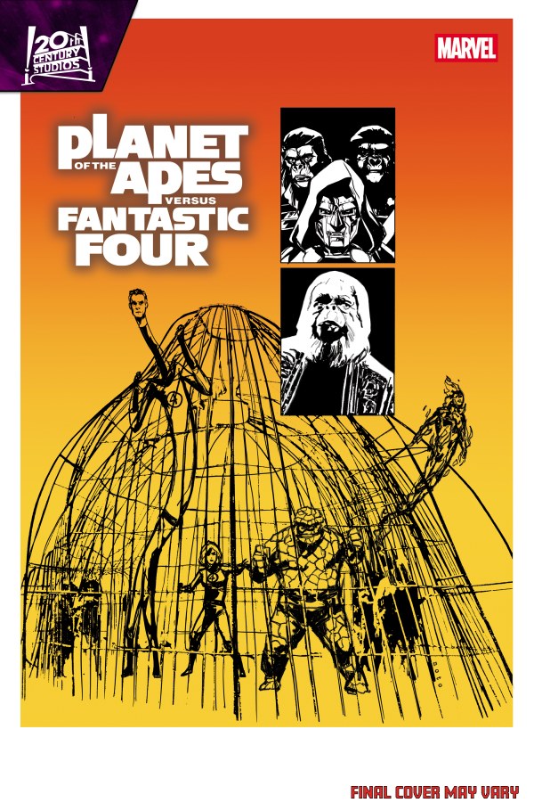 PLANET OF THE APES VS. FANTASTIC FOUR #1 PHIL NOTO MOVIE HOMAGE VAR