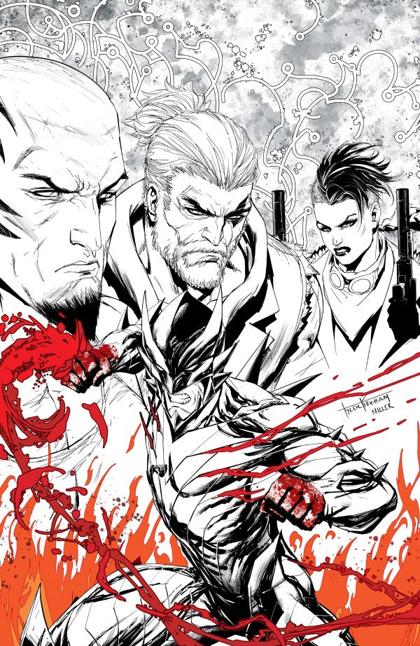 FIREBORN #1 CVR L TYLER KIRKHAM BLACK & WHITE & BLOOD VIRGIN VAR