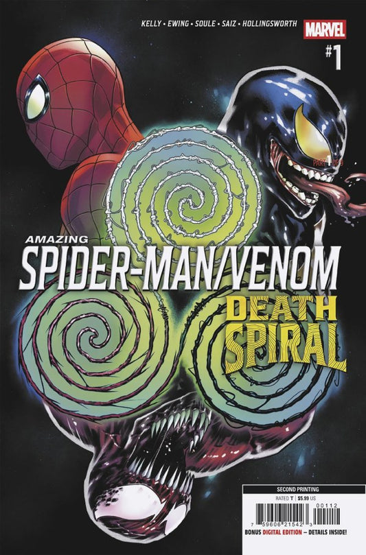 AMAZING SPIDER-MAN/VENOM: DEATH SPIRAL #1 CAFU 2ND PRINTING VAR