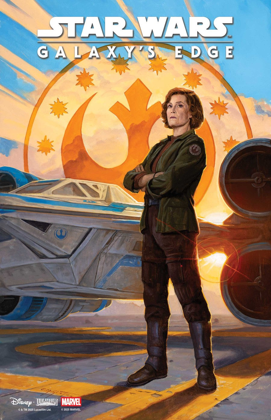 STAR WARS: GALAXY'S EDGE - ECHOES OF THE EMPIRE #2 ERIK M.GIST MANDALORIAN & GROGU VAR