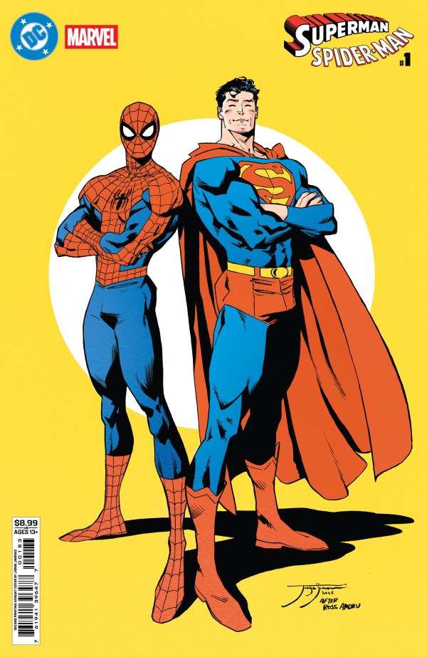 DC MARVEL SUPERMAN SPIDER-MAN #1 (ONE SHOT) Second Printing Cvr B Jorge Jimenez Card Stock Var
