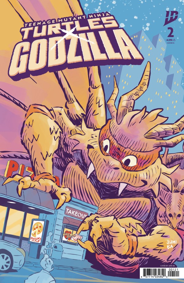 TEENAGE MUTANT NINJA TURTLES X GODZILLA #2 VAR B (BA)