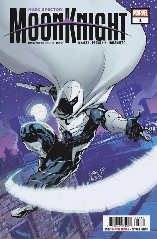 MARC SPECTOR: MOON KNIGHT #1 RYAN STEGMAN 2ND PRINTING VAR