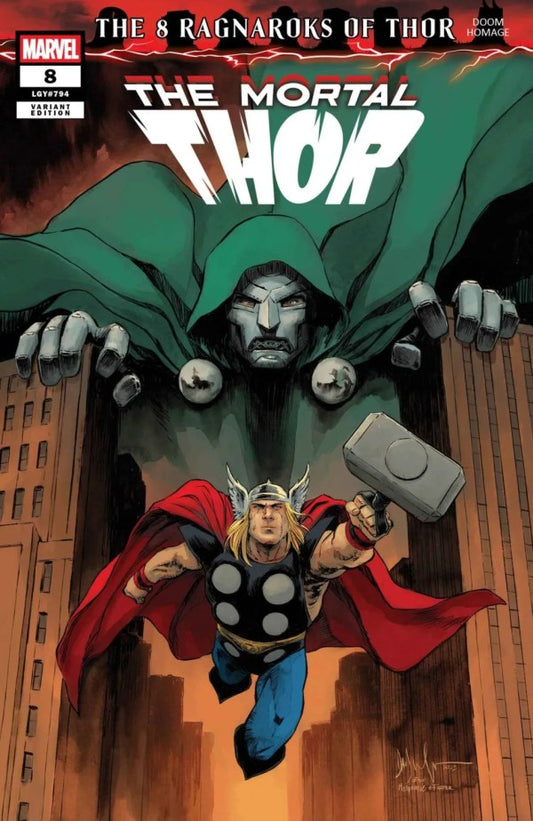 MORTAL THOR #8 DAVE WATCHER DOOM HOMAGE VAR