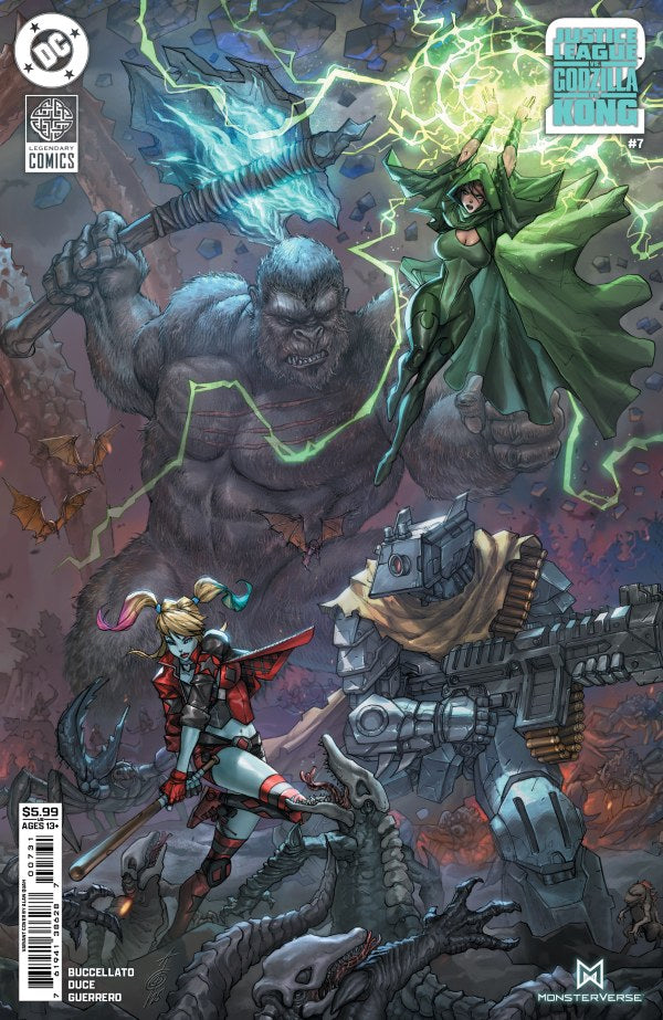 JUSTICE LEAGUE VS GODZILLA VS KONG 2 #7 (OF 7) CVR C ALAN QUAH CARD STOCK VAR