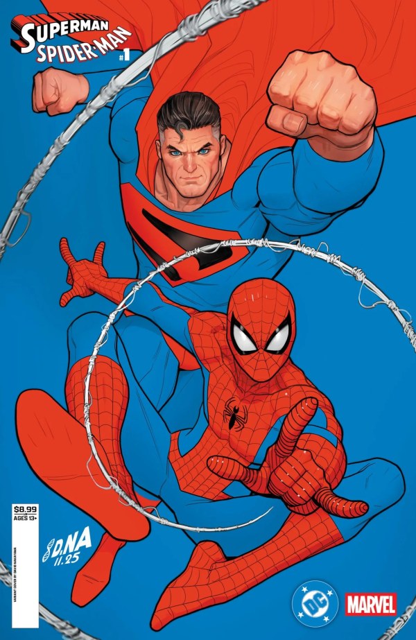 DC MARVEL SUPERMAN SPIDER-MAN #1 (ONE-SHOT) CVR Q DAVID NAKAYAMA VAR