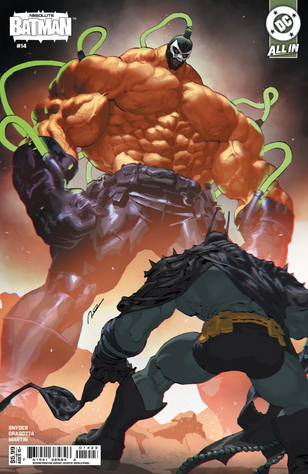ABSOLUTE BATMAN #14 Second Printing Cvr B Gerald Parel Card Stock Var
