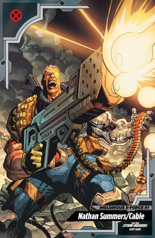 INGLORIOUS X-FORCE #1 GEOFF SHAW X-MEN TRADING CARD VAR