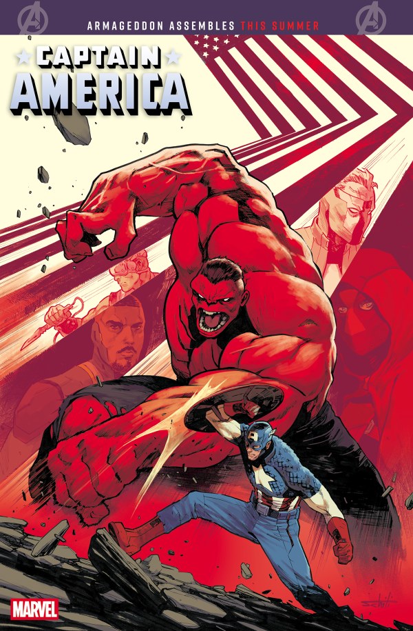 CAPTAIN AMERICA #7 VALERIO SCHITI 2ND PRINTING VAR
