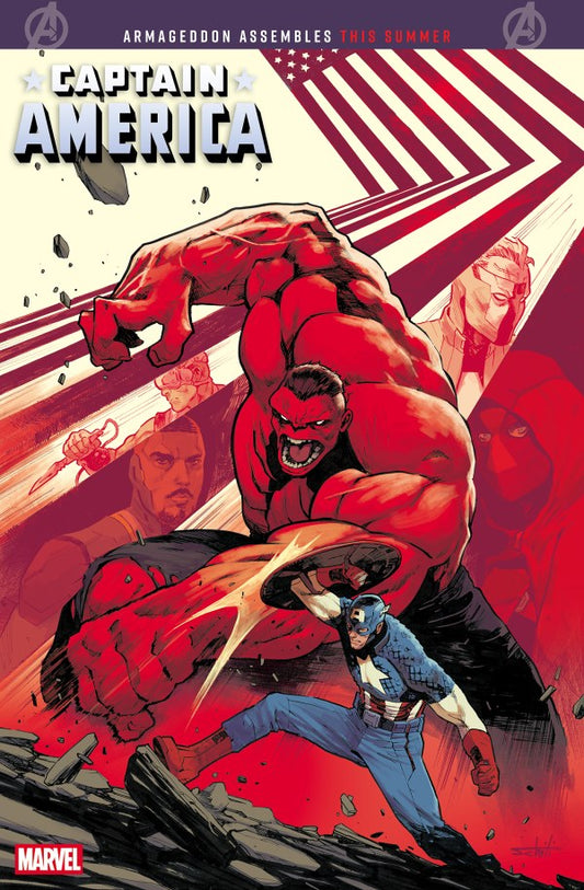 CAPTAIN AMERICA #7 VALERIO SCHITI 2ND PRINTING VAR