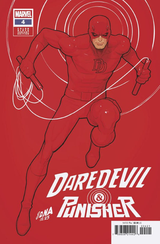 DAREDEVIL/PUNISHER: THE DEVIL'S TRIGGER #4 DAVID NAKAYAMA COLOR BLOCK RED VAR