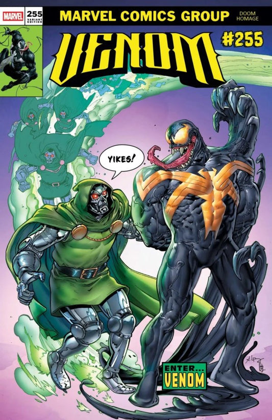 VENOM #255 ANDREI BRESSAN DOOM HOMAGE VAR