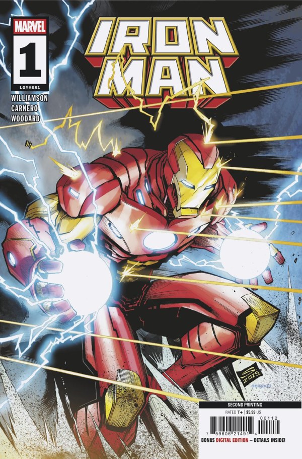 IRON MAN #1 GERARDO SANDOVAL 2ND PRINTING VAR