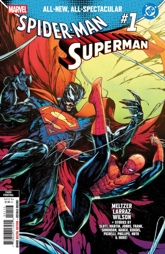 MARVEL/DC: SPIDER-MAN/SUPERMAN #1 ALESSANDRO CAPPUCCIO 3RD PRINTING VAR