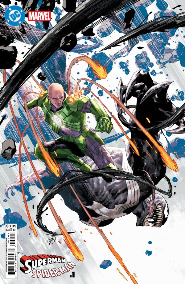 DC MARVEL SUPERMAN SPIDER-MAN #1 (ONE SHOT) Second Printing Cvr C Yasmine Putri Card Stock Var