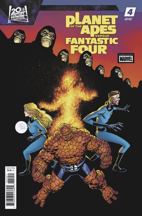 PLANET OF THE APES VS. FANTASTIC FOUR #4 MIKE HAWTHORNE VAR