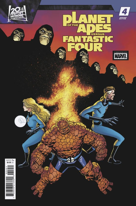 PLANET OF THE APES VS. FANTASTIC FOUR #4 MIKE HAWTHORNE VAR