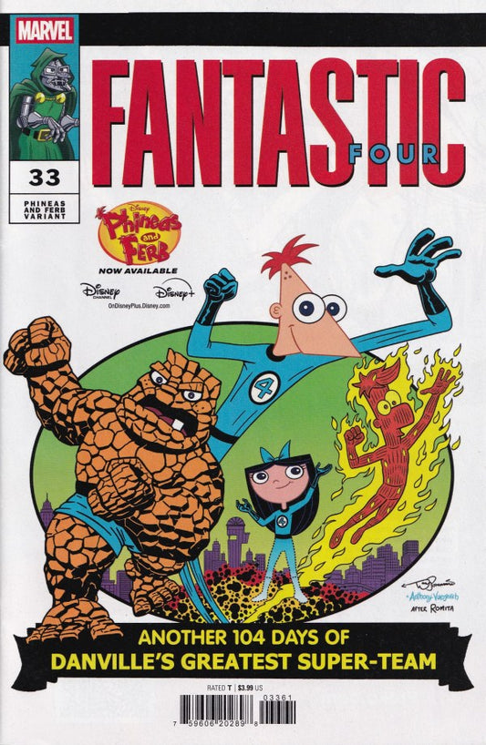 FANTASTIC FOUR #33 PHINEAS AND FERB VAR