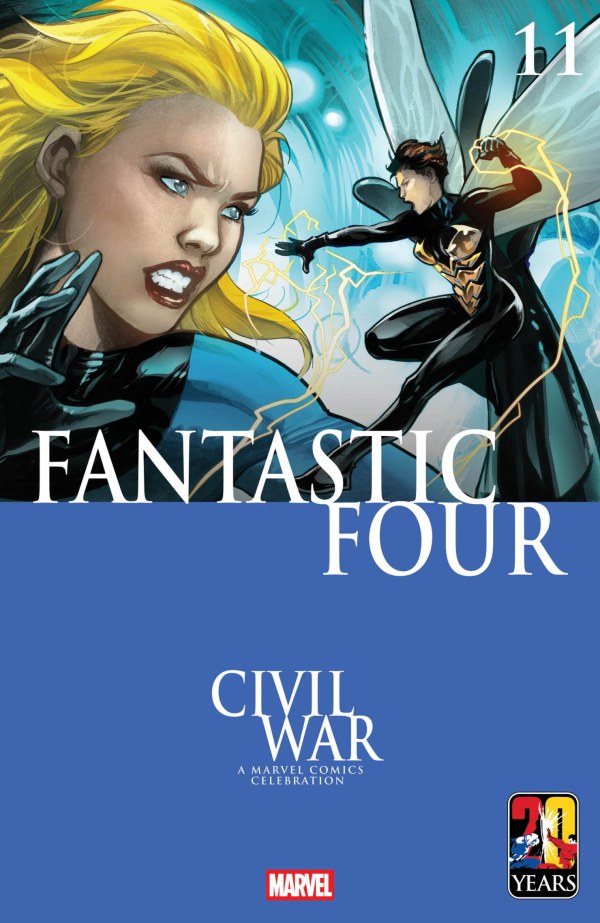 FANTASTIC FOUR #11 EMA LUPACCHINO CIVIL WAR CELEBRATION VAR