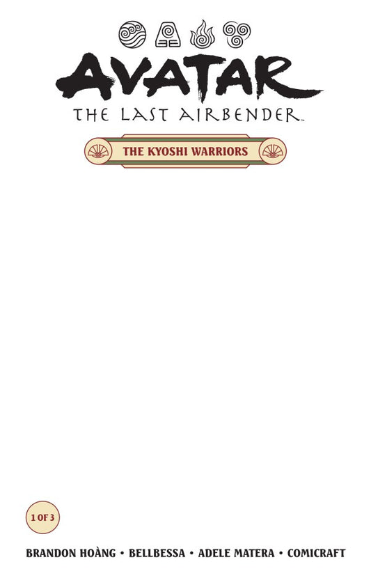 AVATAR: THE LAST AIRBENDER--THE KYOSHI WARRIORS #1 BLANK VAR