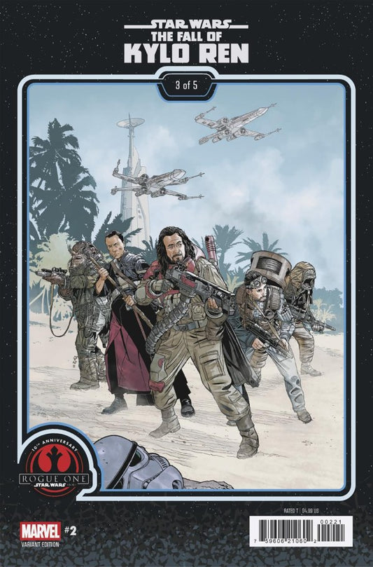 STAR WARS: THE FALL OF KYLO REN #2 CHRIS SPROUSE ROGUE ONE 10TH ANNIVERSARY VAR