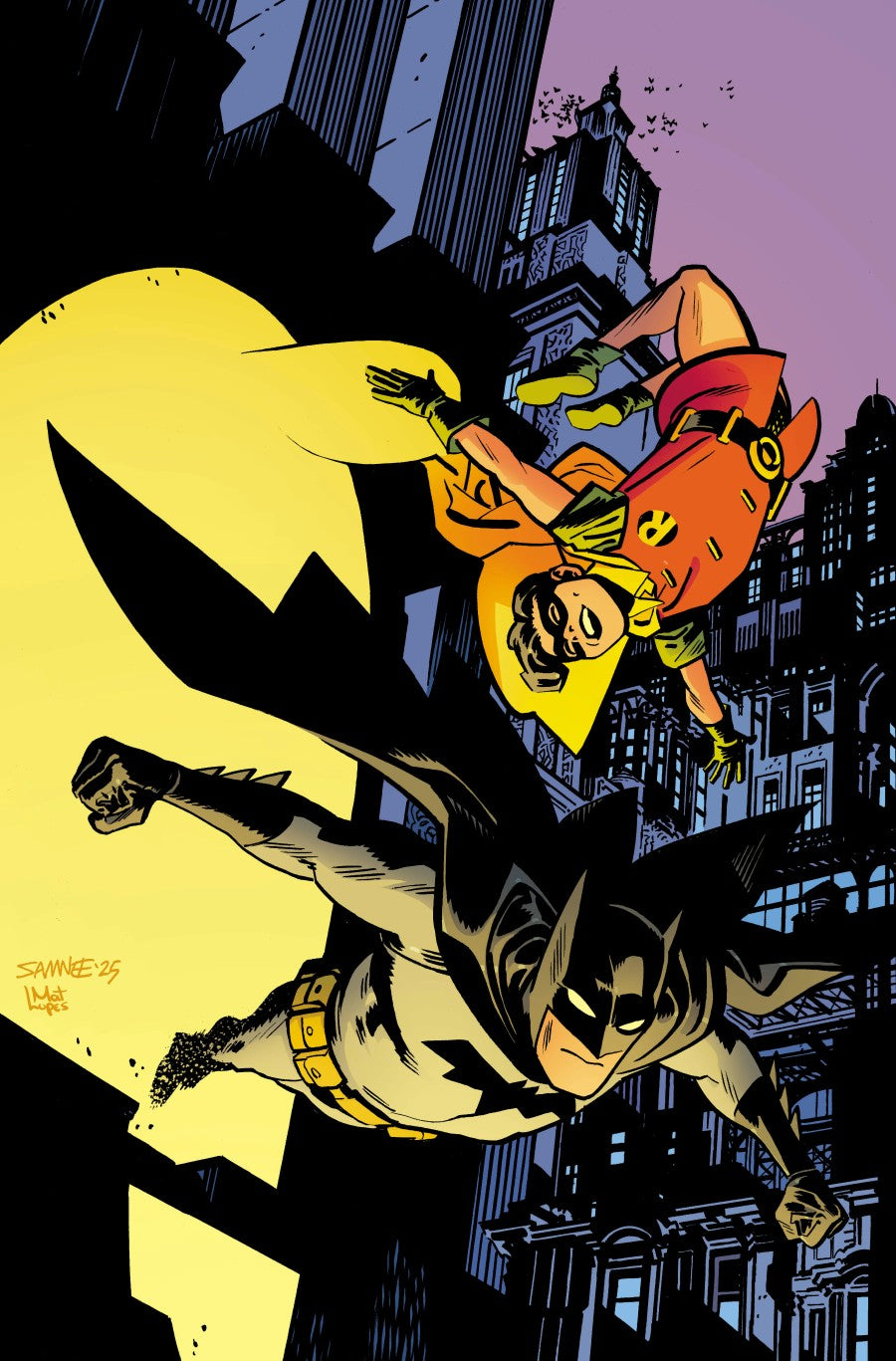 BATMAN & ROBIN YEAR ONE #12 CVR A CHRIS SAMNEE
