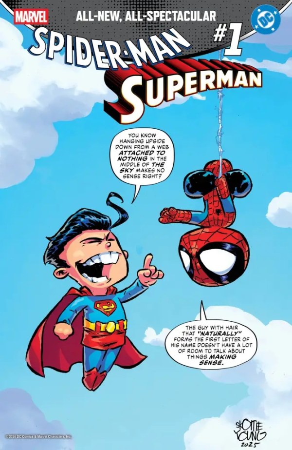 MARVEL/DC: SPIDER-MAN/SUPERMAN #1 SKOTTIE YOUNG VAR