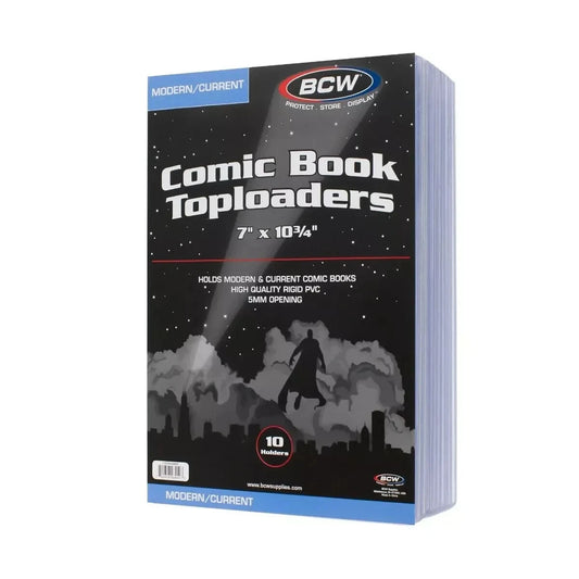 BCW COMIC BOOK TOPLOADERS  (1 PC)